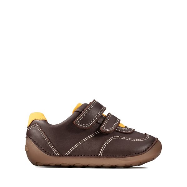 Clarks Boys Tiny Dusk Toddler Casual Shoes Brown | CA-8325761